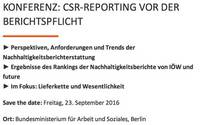 CSR-Konferenz 23.9.2016 in Berlin