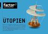Titel factory-Magazin Utopien mit einem Hubschrauber von Leonardo da Vinci