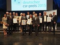 Preisträger des Deutschen CSR-Preis 2015 auf der Bühne