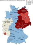 Demografischer Wandel auf der Deutschland-Karte von Bertelsmann